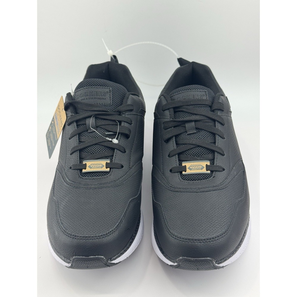 Dockers' Comfort Flex Walker Men's Wide Black White Shock Absorbant Work Size 13 - Picture 2 of 8